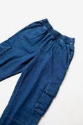 Pantalón cargo mezclilla