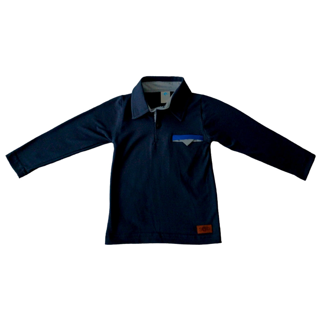 2-043 PLAYERA TIPO POLO  NIÑO