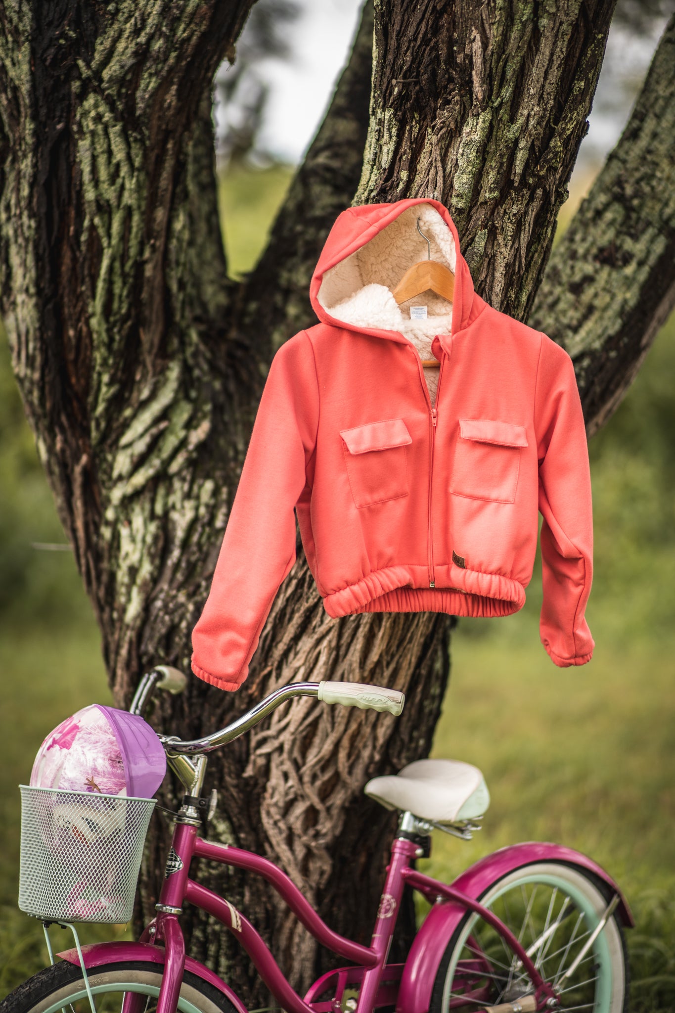 3-019 SUDADERA NIÑA  BORREGA CORTA