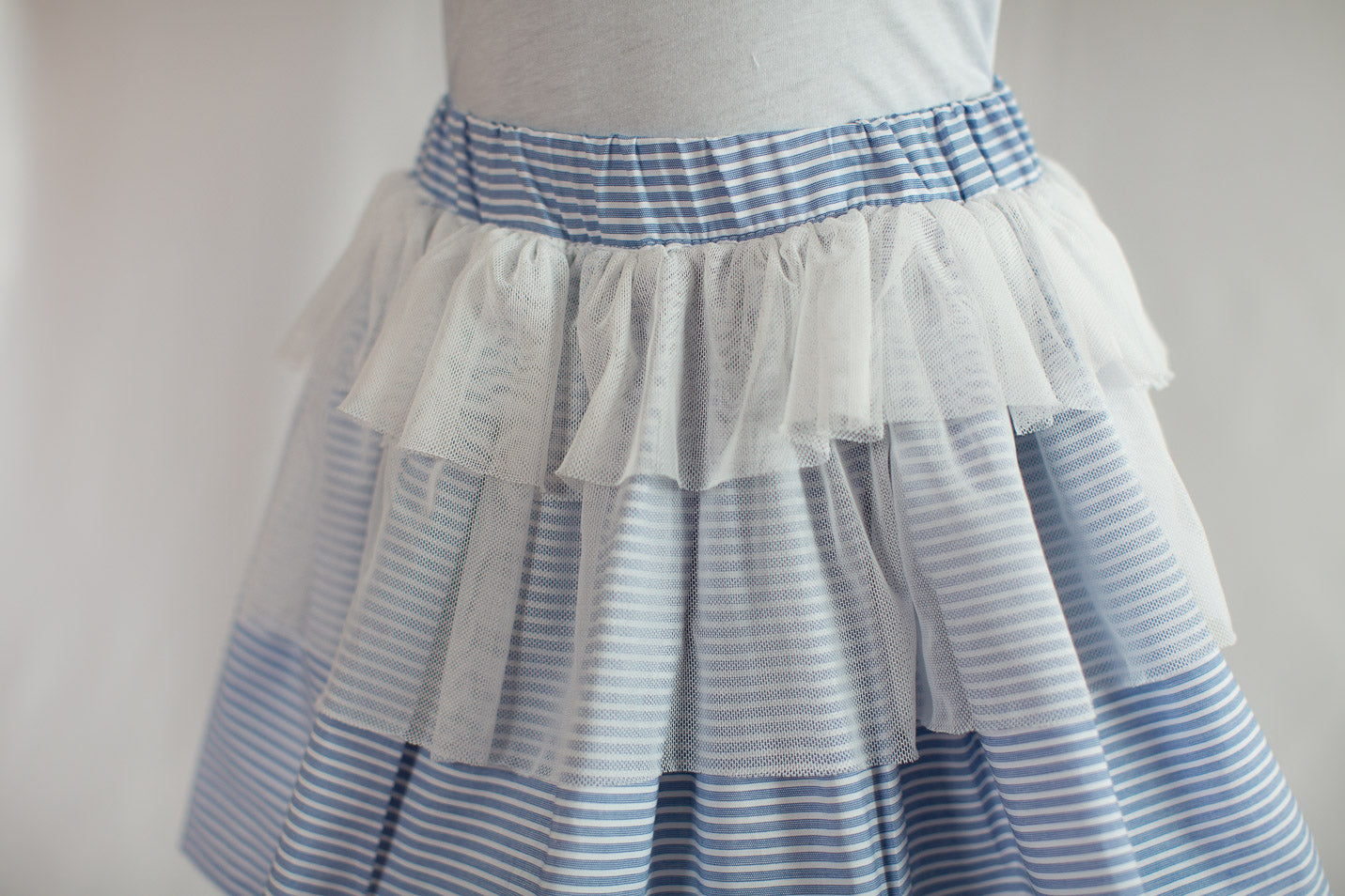 FALDA CON TUL  6-058