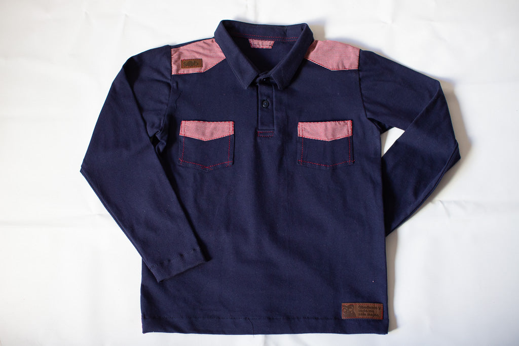 PLAYERA NIÑO TIPO POLO  2-223
